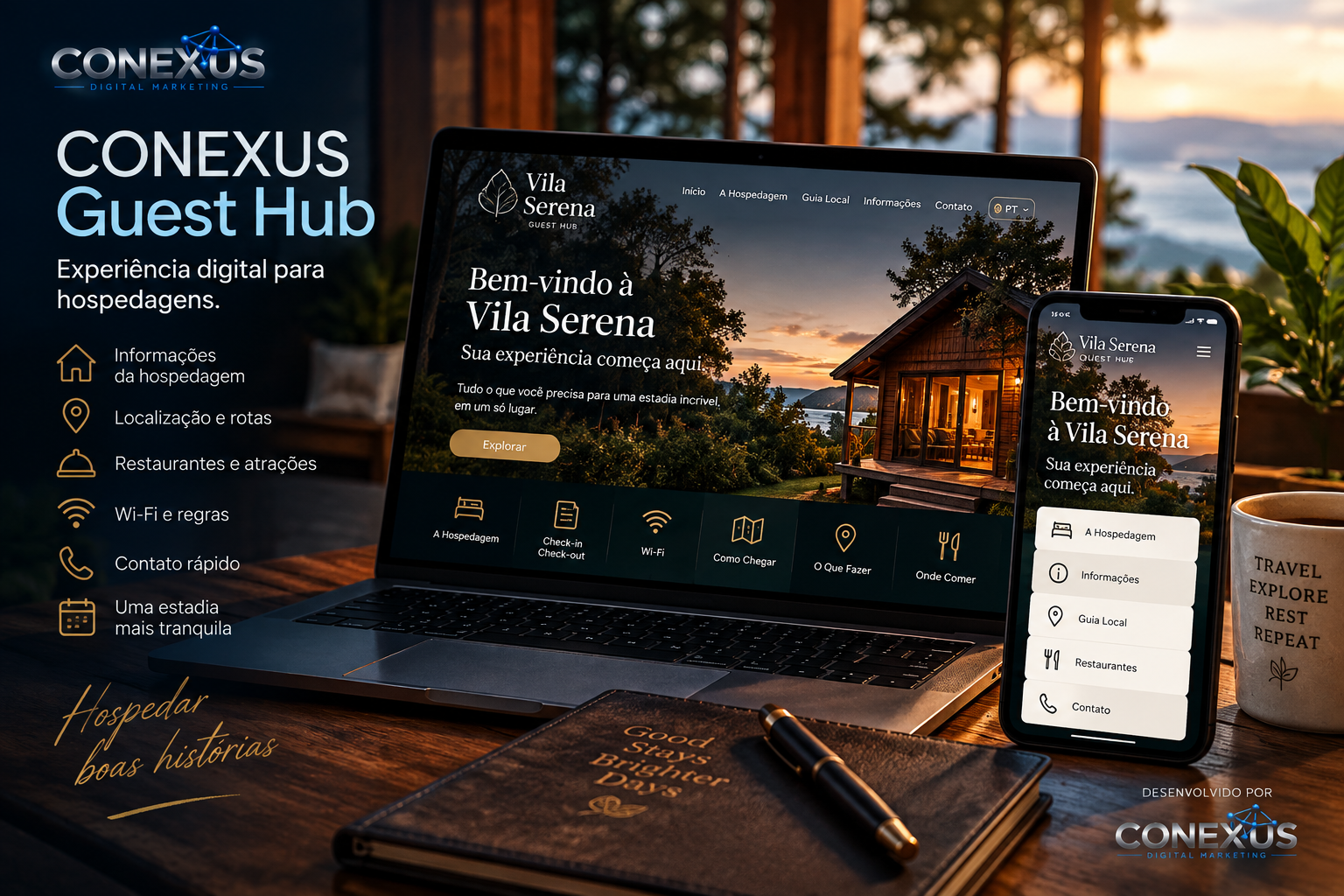 CONEXUS Guest Hub para Hospedagens