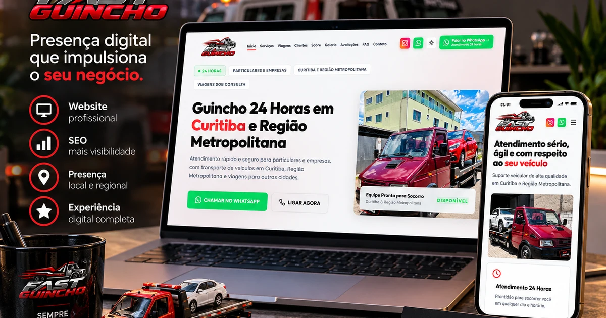 Fast Guincho: Plataforma de Conversão Rápida e SEO Local para Auto Socorro 24 Horas