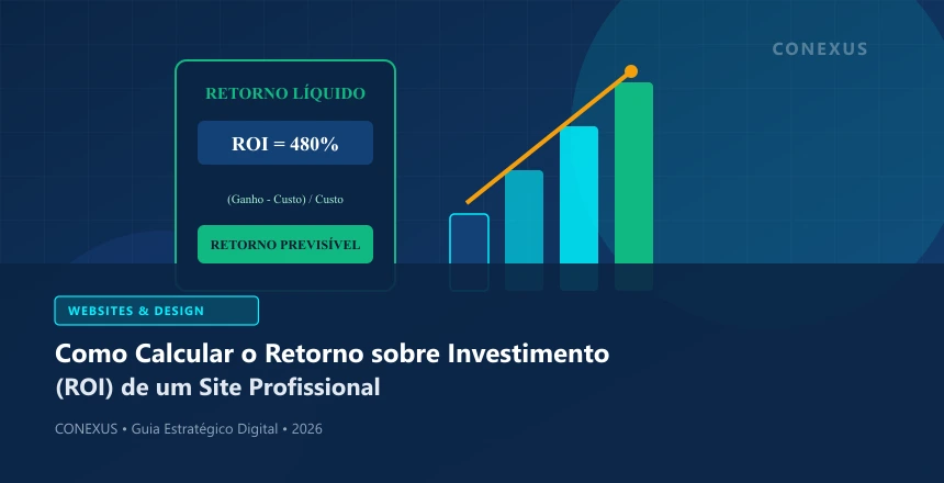 Painel financeiro com gráficos de crescimento e métricas de retorno sobre investimento digital