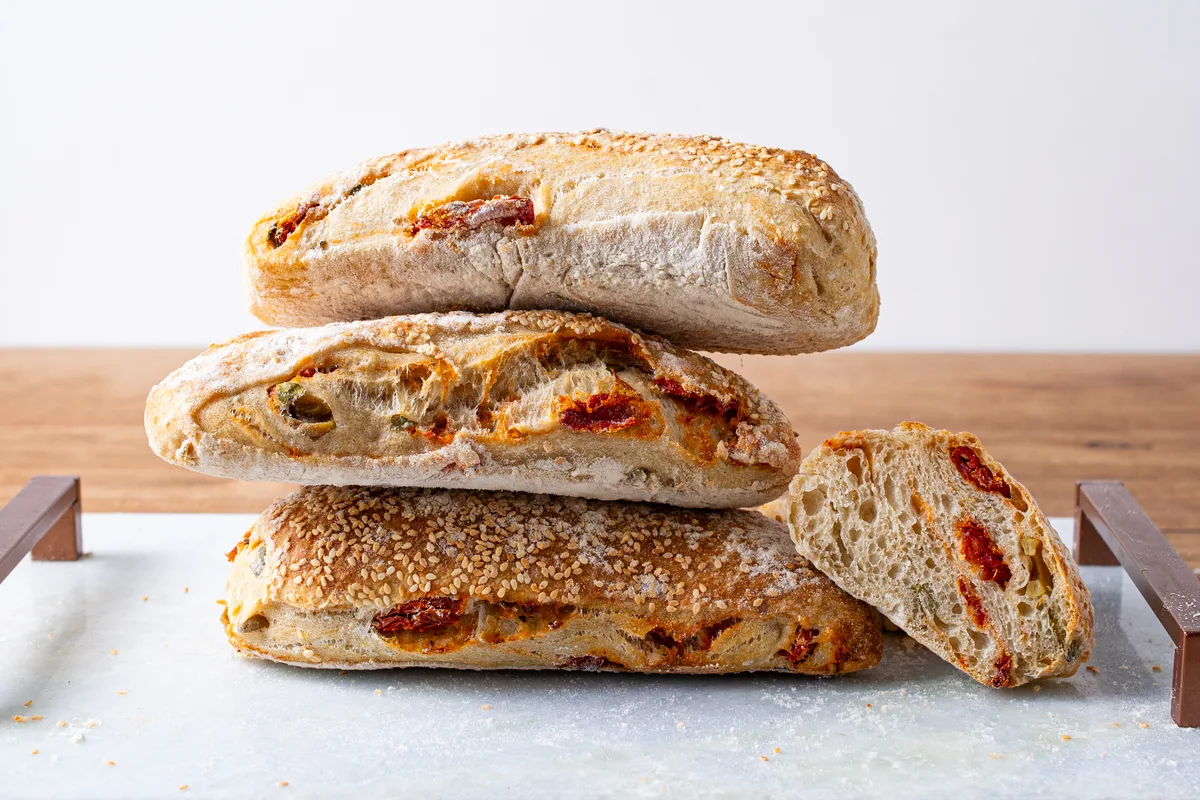 Ciabatta de Tomate, Manjericão e Azeitonas do Fabiano Marcolini no CuritiPão 2026 em Curitiba