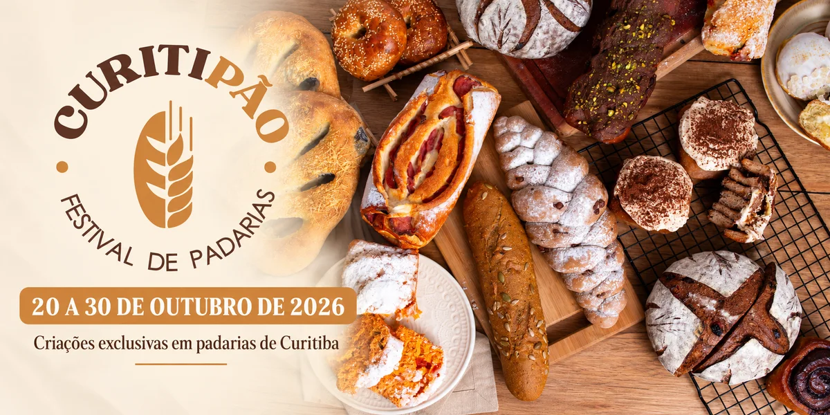 Banner oficial do CuritiPão 2026 Festival de Panificação de Curitiba