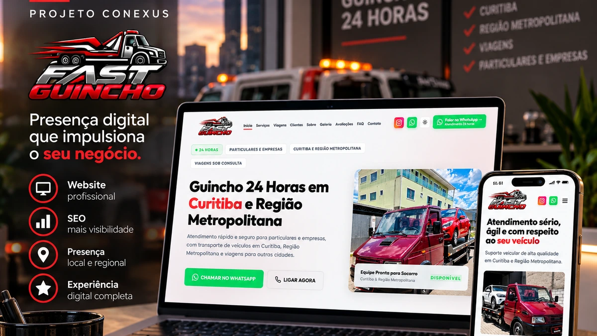 Fast Guincho: Plataforma de Conversão Rápida e SEO Local para Auto Socorro 24 Horas