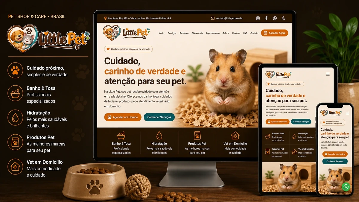 Little Pet: Presença Digital e Atendimento Domiciliar Pet em São José dos Pinhais