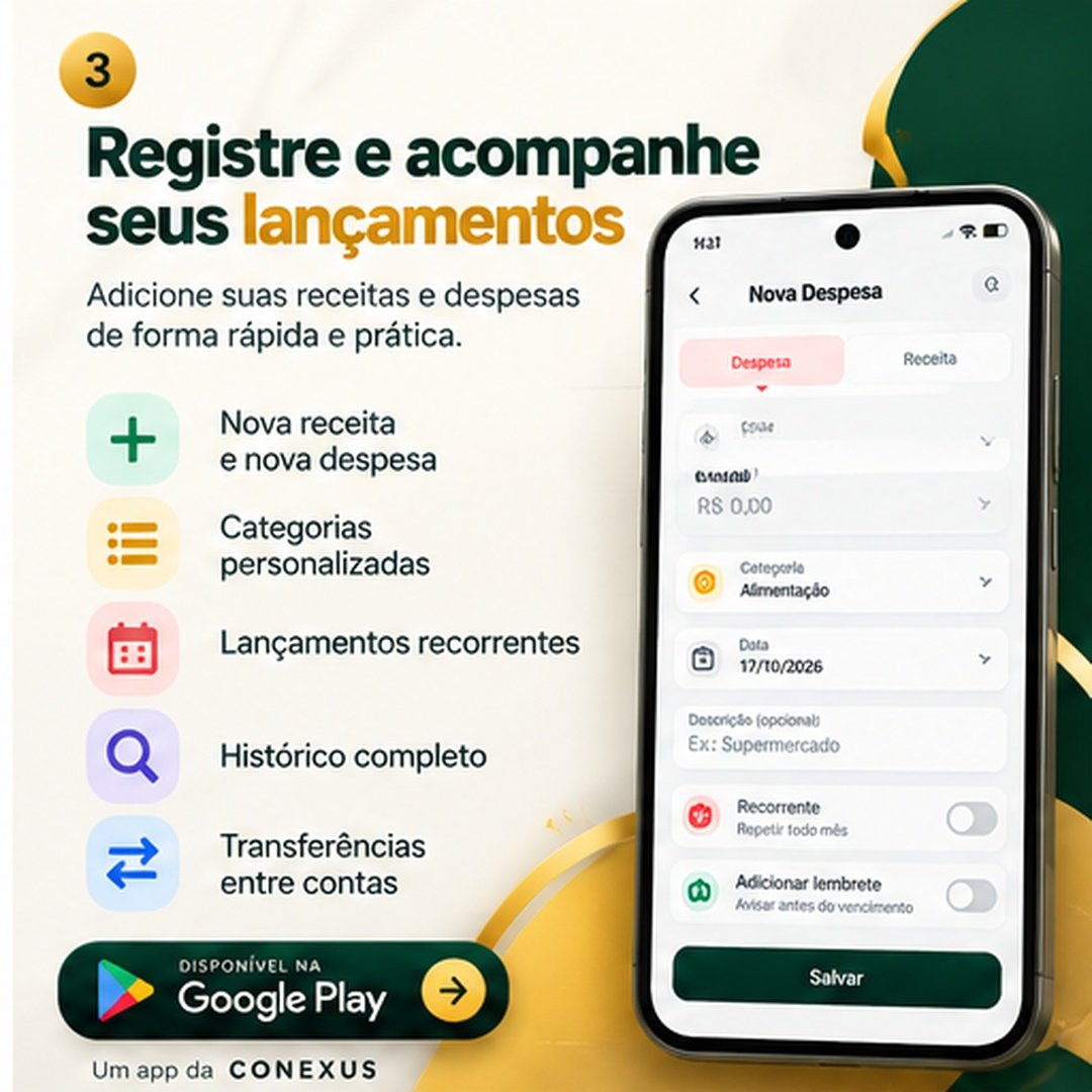 Registro de lançamentos